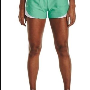 Under Armour Green Athletic Shorts with Retro Design